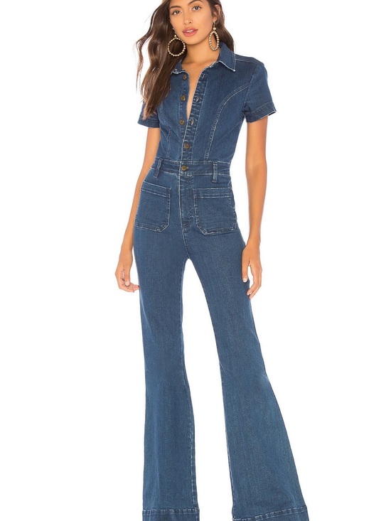 Show Me Your MuMu Pants - Show Me Your MuMu Everhart Blue Denim Jumpsuit